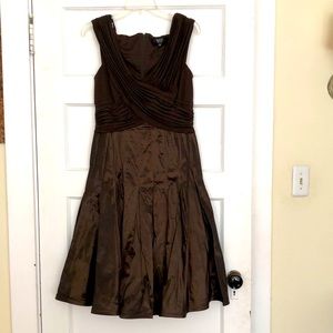 Brown cocktail dress